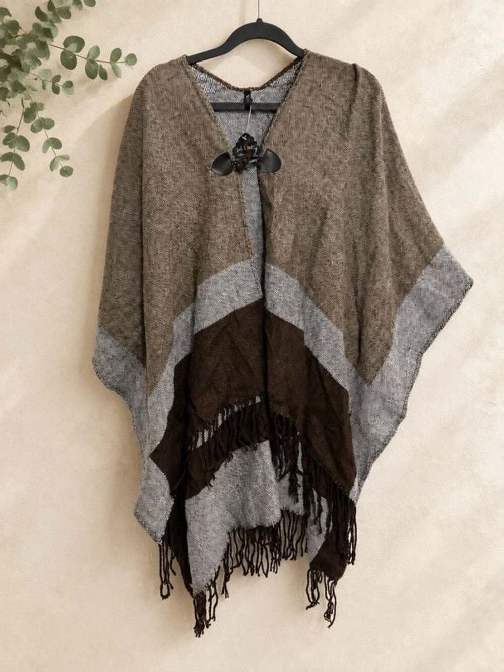 Woven cape shawl nwt one size